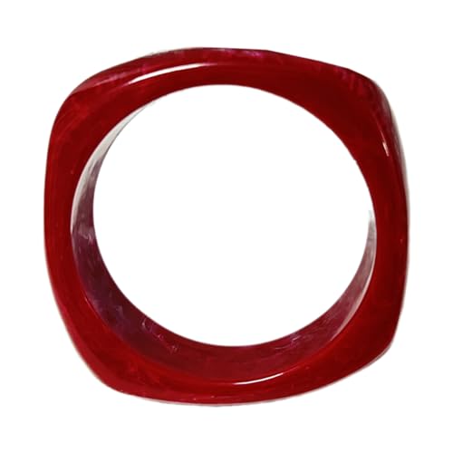 Bokcztml Farbiger, quadratischer, geometrischer, dicker Harz, unregelmäßiger Armreif, Zubehör, Statement-Charm-Schmuck für Frauen, übergroßer geometrischer Charm, Einheitsgröße, Wie beschrieben von Bokcztml