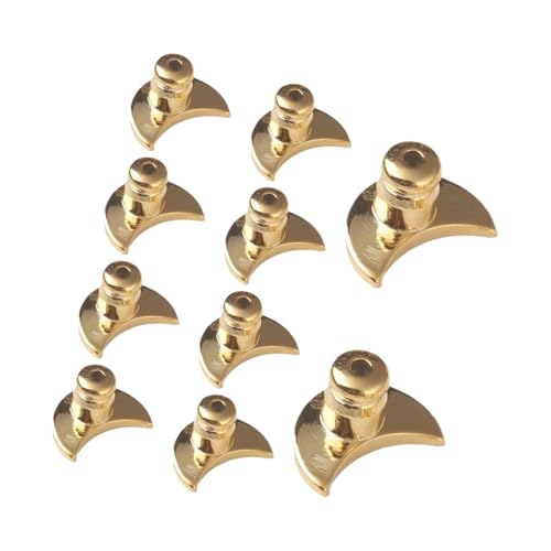 Bokcztml Packung Mit 10 Ohrring Rückschlägen Metal Moon Form Ohrring Rückschläge Für Frauen Unterstützt Schlaffe Ohren Mit Sicheren Verriegelungsdesigns von Bokcztml