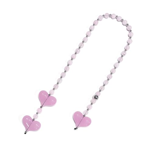 Bokcztml Perlenkette, Taschen-Charm, Perlen, Schmuck, Perlen, hängende Anhänger, Acryl-Textur, für Frauen, Geschenke und Dekoration für Zuhause oder Büro von Bokcztml