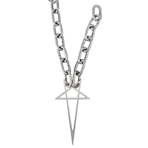 Bokcztml Punk Gothic Link Kette Goth Pentacle Halskette Für Männer Frauen Grobe Ketten Halsketten Schmuck Fashion Accessoires Choker Halskette Für Frauen Männer Silber Dicke Mode Schmuck Bokcztml Punk Gothic Link Kette Goth Pentacle Halskette Für Männer Frauen Grobe Ketten Halsketten Schmuck Fashion Accessoires Choker Halskette Für Frauen Männer Silber Dicke Mode Schmuck von Bokcztml