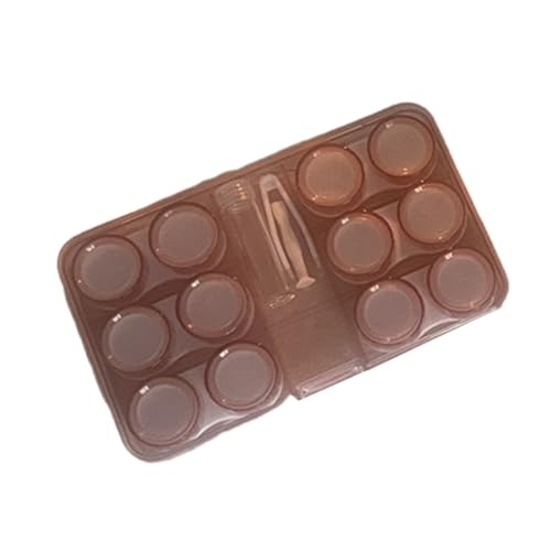 Bokcztml Tragbare Linsenbehälter für Fitnessstudio, Arbeit und Reisen, mit Schutz- und Tragewerkzeug, Pinzette für den täglichen Gebrauch, a von Bokcztml