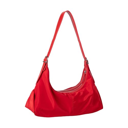 Bokcztml Trendiges koreanisches Design, geräumige Tasche, Handtasche mit mehreren Fächern, bequeme Schultertasche, kompakte Pendlertasche, rot, One Size von Bokcztml