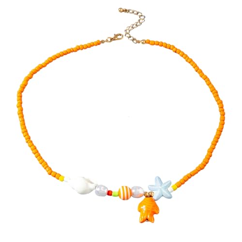 Bokcztml Zarte Perlen-Halskette mit Seestern-Anhänger, tragbarer Schmuck, ideal für Mode und Geschenke, um Küstenschmuck zu verschenken, Einheitsgröße, Wie beschrieben, Wie beschrieben Bokcztml Zarte Perlen-Halskette mit Seestern-Anhänger, tragbarer Schmuck, ideal für Mode und Geschenke, um Küstenschmuck zu verschenken, Einheitsgröße, Wie beschrieben, Wie beschrieben von Bokcztml