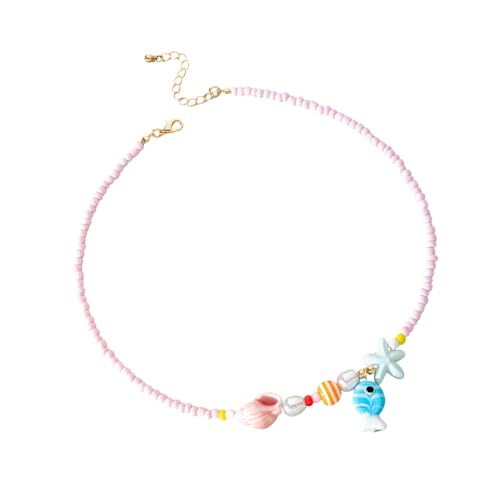 Bokcztml Zarte Perlen-Halskette mit Seestern-Anhänger, tragbarer Schmuck, ideal für Mode und Geschenke, um Küstenschmuck zu verschenken, Einheitsgröße, Wie beschrieben, Wie beschrieben Bokcztml Zarte Perlen-Halskette mit Seestern-Anhänger, tragbarer Schmuck, ideal für Mode und Geschenke, um Küstenschmuck zu verschenken, Einheitsgröße, Wie beschrieben, Wie beschrieben von Bokcztml