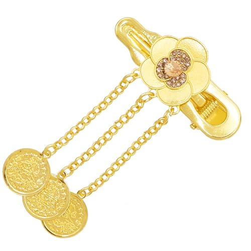 Elegante Goldene Haarclip Mit Münz Quasten Für Frauen Und Mädchen Ethnischer Cosutme Verschiedene Anlässe Und Outfit Kopfbedeckung von Bokcztml