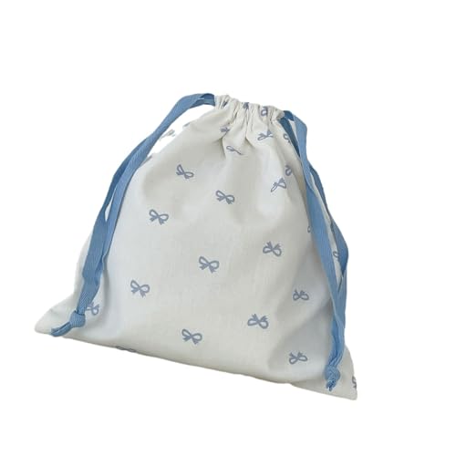 Kleine Geschenkbeutel Zeichnungsstring Aufbewahrungstasche Tragbare Kosmetialbeutel Bögen Make Up Tasche Geschenktüte Süße Aufbewahrungstasche von Bokcztml