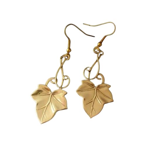 Retro Inspire Maple Leaf Und Ohrringe Mit Öltropfen Tragbar Zur Verbesserung Modischer Outfits von Bokcztml