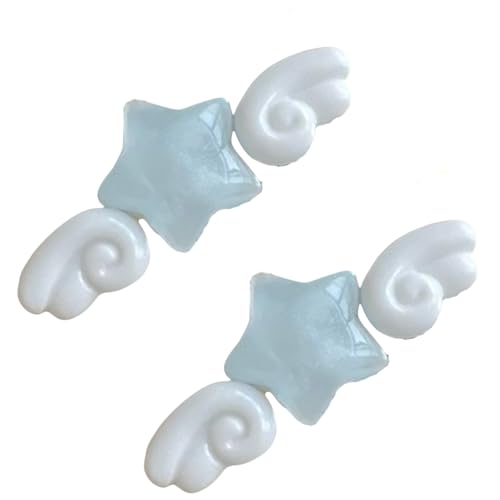 Sternflügel Haarnadeln Für Mädchen Teenager Haarstyling Kunststoff Entenbill Clip Mit Flügel Design Für Dünne Haare von Bokcztml