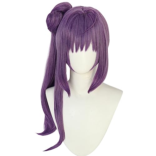 Anime Otomune Kozue Cosplay Perücke, Deep Purple Perücken, Rollenspiel Halloween Kostüm Party Zubehör Für Perücke Cap von Bokerom