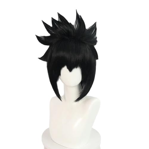 Anime Uchiha Sasuke Cosplay Perücke, Schwarze Kurze Haar Perücken Für Männer, Halloween Party, Weihnachten, Comic Con von Bokerom