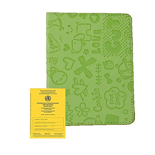 Impfpass Hülle Passport Holder Neuer Impfausweis Kunstleder PU Leather Impfpassausweis Reisebrieftasche Schutzhüllen Ausweishülle Blumenmuster Damen Herren Passport von Bolan Fey