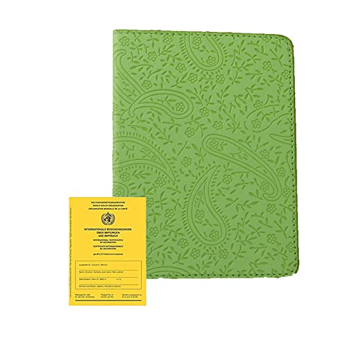 Impfpass Hülle Passport Holder Neuer Impfausweis Kunstleder PU Leather Impfpassausweis Reisebrieftasche Schutzhüllen Reisepass Ausweishülle Damen Herren von Bolan Fey