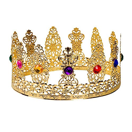 Boland 64552 - Krone Royal Queen für Faschingskostüme, Kostüm Zubehör für Karneval und Mottoparty, Märchen Kostüm, Königin von Boland