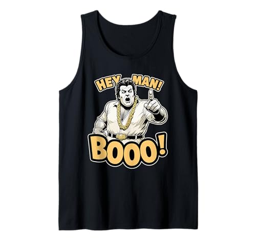 Lustiger Hey Man Boo Style Retro Bühnenkunst Tank Top von Bold Ghostly Rocker Costume Throwback Design Vibes