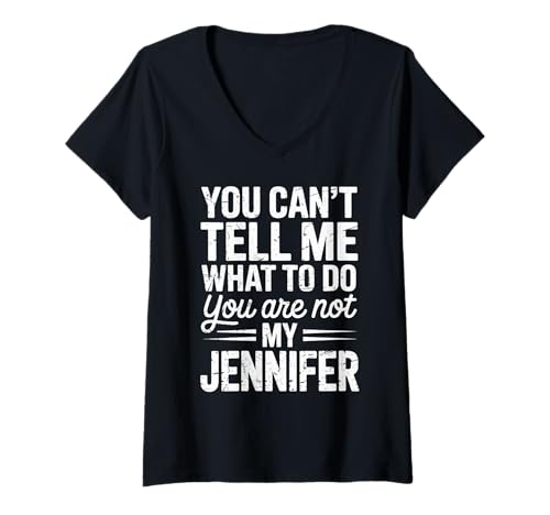 Damen Du Kannst Mir Nicht Sagen, was ich tun soll, du bist Nicht T-Shirt mit V-Ausschnitt Damen Du Kannst Mir Nicht Sagen, was ich tun soll, du bist Nicht T-Shirt mit V-Ausschnitt von Bold Name-Based Sarcastic Humor Apparel Cool Tee