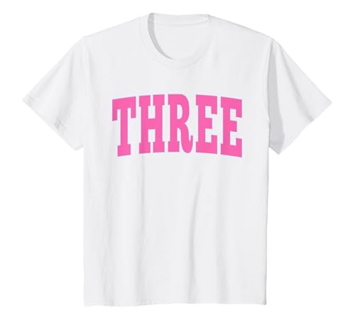 Three Bold Pink Design 3rd Birthday 3-Year-Old Girl T-Shirt Three Bold Pink Design 3rd Birthday 3-Year-Old Girl T-Shirt von Bold Pink 3rd Birthday Design