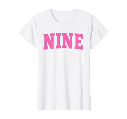 Nine Bold Pink Design 9th Birthday 9-Year-Old Girl T-Shirt Nine Bold Pink Design 9th Birthday 9-Year-Old Girl T-Shirt von Bold Pink 9th Birthday Design