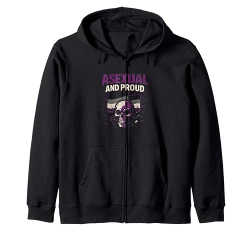 Ace Pride Flag Vintage Damen LGBTQ+ Unisex Kapuzenjacke von Boldly Queer - Expressive Pride Apparel for All