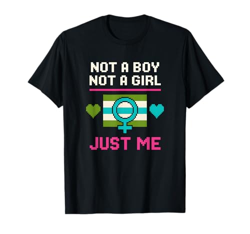 Agender Pride Just Me Green Neutral Jungen T-Shirt Agender Pride Just Me Green Neutral Jungen T-Shirt von Boldly Queer - Expressive Pride Apparel for All