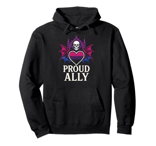 Bi Pride Proud Ally Retro Damen LGBTQ+ Sichtbarkeit Pullover Hoodie Bi Pride Proud Ally Retro Damen LGBTQ+ Sichtbarkeit Pullover Hoodie von Boldly Queer - Expressive Pride Apparel for All