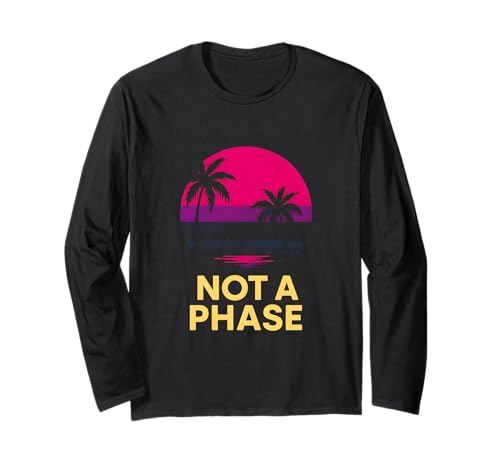 Bisexual Pride Not a Phase Retro Herren Bi Flag LGBTQ+ Langarmshirt Bisexual Pride Not a Phase Retro Herren Bi Flag LGBTQ+ Langarmshirt von Boldly Queer - Expressive Pride Apparel for All