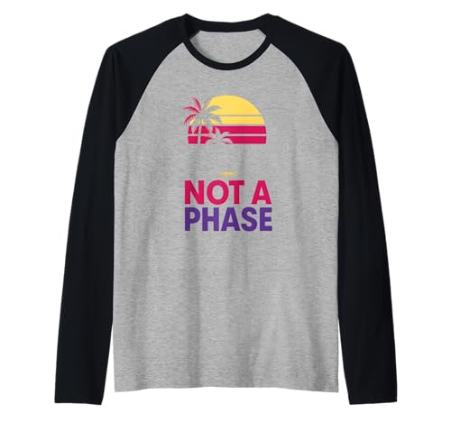 Bisexual Pride Not a Phase Retro Herren Bi Flag LGBTQ+ Raglan Bisexual Pride Not a Phase Retro Herren Bi Flag LGBTQ+ Raglan von Boldly Queer - Expressive Pride Apparel for All