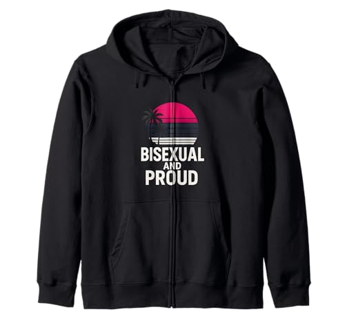 Bisexual Pride Pink Lila Blau Damen Sichtbarkeit Kapuzenjacke Bisexual Pride Pink Lila Blau Damen Sichtbarkeit Kapuzenjacke von Boldly Queer - Expressive Pride Apparel for All