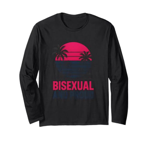Bisexual Pride Pink Lila Blau Damen Sichtbarkeit Langarmshirt Bisexual Pride Pink Lila Blau Damen Sichtbarkeit Langarmshirt von Boldly Queer - Expressive Pride Apparel for All