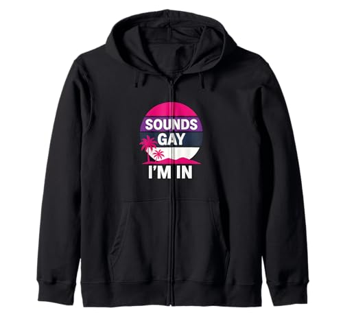 Bisexual Pride Sounds Gay Vintage Damen LGBTQ+ Kapuzenjacke Bisexual Pride Sounds Gay Vintage Damen LGBTQ+ Kapuzenjacke von Boldly Queer - Expressive Pride Apparel for All
