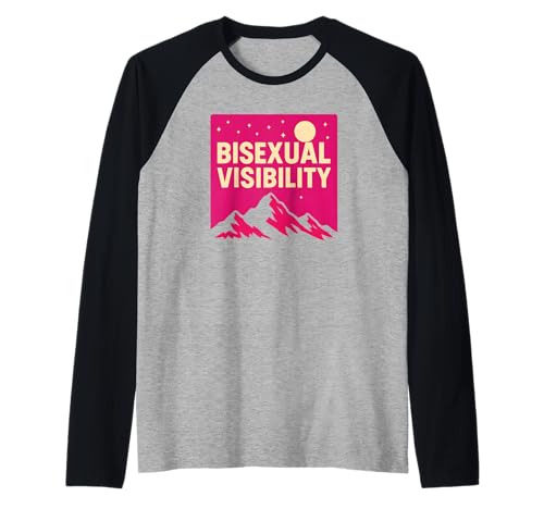 Bisexual Pride Visibility Retro Damen Bi-Flagge LGBTQ+ Raglan Bisexual Pride Visibility Retro Damen Bi-Flagge LGBTQ+ Raglan von Boldly Queer - Expressive Pride Apparel for All