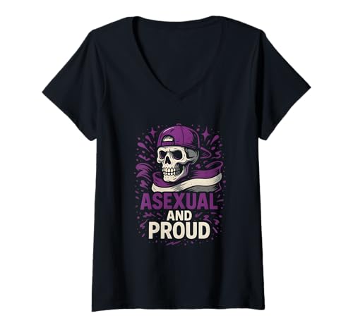 Damen Ace Pride Flag Vintage Damen LGBTQ+ Unisex T-Shirt mit V-Ausschnitt Damen Ace Pride Flag Vintage Damen LGBTQ+ Unisex T-Shirt mit V-Ausschnitt von Boldly Queer - Expressive Pride Apparel for All