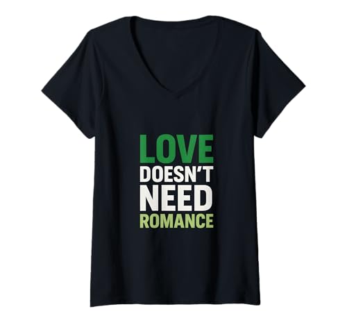Damen Aromantic Love Need Pride Retro-Unisex LGBTQ+ T-Shirt mit V-Ausschnitt Damen Aromantic Love Need Pride Retro-Unisex LGBTQ+ T-Shirt mit V-Ausschnitt von Boldly Queer - Expressive Pride Apparel for All