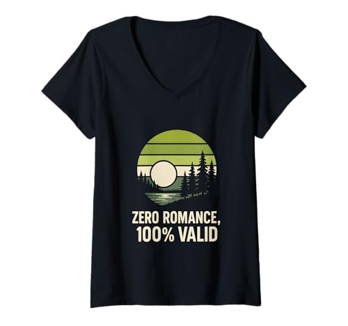Damen Aromantic Pride Zero Romance Vintage Unisex Love LGBTQ+ T-Shirt mit V-Ausschnitt Damen Aromantic Pride Zero Romance Vintage Unisex Love LGBTQ+ T-Shirt mit V-Ausschnitt von Boldly Queer - Expressive Pride Apparel for All