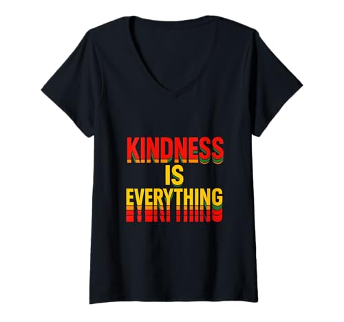 Damen Gay Pride Month Freundlichkeit ist alles Rainbow Pride LGBTQ+ T-Shirt mit V-Ausschnitt Damen Gay Pride Month Freundlichkeit ist alles Rainbow Pride LGBTQ+ T-Shirt mit V-Ausschnitt von Boldly Queer - Expressive Pride Apparel for All
