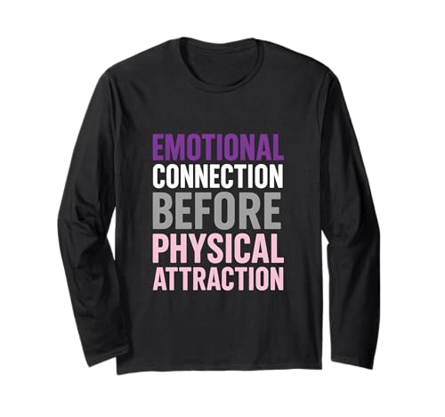 Demisexual Pride Emotional Connection Herren Grau Lila Langarmshirt Demisexual Pride Emotional Connection Herren Grau Lila Langarmshirt von Boldly Queer - Expressive Pride Apparel for All