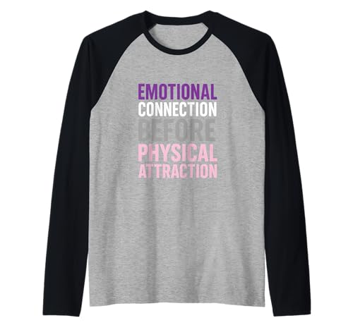 Demisexual Pride Emotional Connection Herren Grau Lila Raglan Demisexual Pride Emotional Connection Herren Grau Lila Raglan von Boldly Queer - Expressive Pride Apparel for All