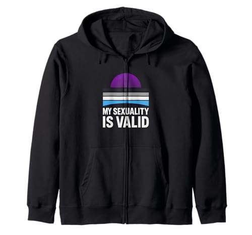 Demisexual Pride My Sexuality Is Valid Retro Damen Semi-Pr Kapuzenjacke Demisexual Pride My Sexuality Is Valid Retro Damen Semi-Pr Kapuzenjacke von Boldly Queer - Expressive Pride Apparel for All