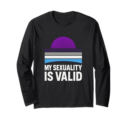 Demisexual Pride My Sexuality Is Valid Retro Damen Semi-Pr Langarmshirt Demisexual Pride My Sexuality Is Valid Retro Damen Semi-Pr Langarmshirt von Boldly Queer - Expressive Pride Apparel for All