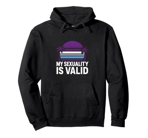 Demisexual Pride My Sexuality Is Valid Retro Damen Semi-Pr Pullover Hoodie Demisexual Pride My Sexuality Is Valid Retro Damen Semi-Pr Pullover Hoodie von Boldly Queer - Expressive Pride Apparel for All