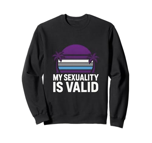 Demisexual Pride My Sexuality Is Valid Retro Damen Semi-Pr Sweatshirt Demisexual Pride My Sexuality Is Valid Retro Damen Semi-Pr Sweatshirt von Boldly Queer - Expressive Pride Apparel for All