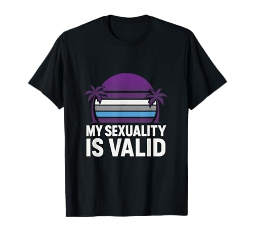 Demisexual Pride My Sexuality Is Valid Retro Damen Semi-Pr T-Shirt Demisexual Pride My Sexuality Is Valid Retro Damen Semi-Pr T-Shirt von Boldly Queer - Expressive Pride Apparel for All