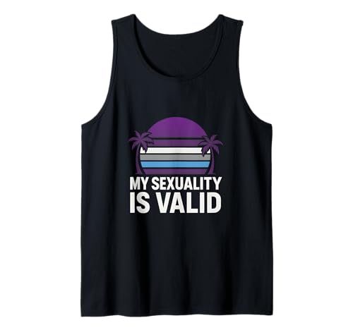 Demisexual Pride My Sexuality Is Valid Retro Damen Semi-Pr Tank Top Demisexual Pride My Sexuality Is Valid Retro Damen Semi-Pr Tank Top von Boldly Queer - Expressive Pride Apparel for All