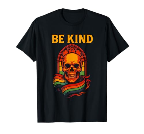 Gay Pride Month Be Kind Regenbogenschädel im Vintage-LGBTQ+ T-Shirt Gay Pride Month Be Kind Regenbogenschädel im Vintage-LGBTQ+ T-Shirt von Boldly Queer - Expressive Pride Apparel for All