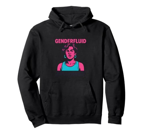 Genderfluid Pride Vintage Fluid für Damen Gender LGBTQ+ Pullover Hoodie Genderfluid Pride Vintage Fluid für Damen Gender LGBTQ+ Pullover Hoodie von Boldly Queer - Expressive Pride Apparel for All