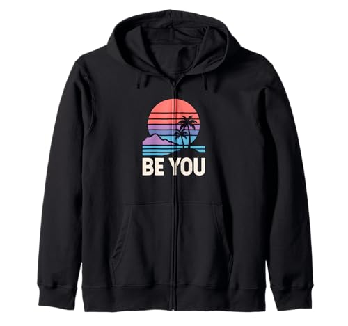 Genderqueer Pride Be You Retro Damen Lavendel LGBTQ+ Kapuzenjacke Genderqueer Pride Be You Retro Damen Lavendel LGBTQ+ Kapuzenjacke von Boldly Queer - Expressive Pride Apparel for All