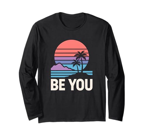 Genderqueer Pride Be You Retro Damen Lavendel LGBTQ+ Langarmshirt Genderqueer Pride Be You Retro Damen Lavendel LGBTQ+ Langarmshirt von Boldly Queer - Expressive Pride Apparel for All