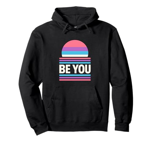 Genderqueer Pride Be You Retro Damen Lavendel LGBTQ+ Pullover Hoodie Genderqueer Pride Be You Retro Damen Lavendel LGBTQ+ Pullover Hoodie von Boldly Queer - Expressive Pride Apparel for All