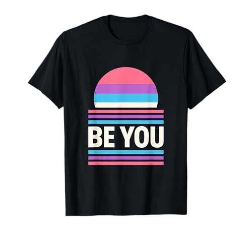 Genderqueer Pride Be You Retro Damen Lavendel LGBTQ+ T-Shirt Genderqueer Pride Be You Retro Damen Lavendel LGBTQ+ T-Shirt von Boldly Queer - Expressive Pride Apparel for All