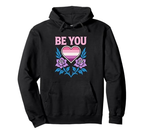 Lesbian Pride Be You Retro-Frauen lieben LGBTQ+ Pullover Hoodie Lesbian Pride Be You Retro-Frauen lieben LGBTQ+ Pullover Hoodie von Boldly Queer - Expressive Pride Apparel for All