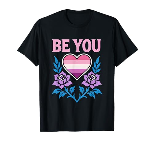 Lesbian Pride Be You Retro-Frauen lieben LGBTQ+ T-Shirt Lesbian Pride Be You Retro-Frauen lieben LGBTQ+ T-Shirt von Boldly Queer - Expressive Pride Apparel for All